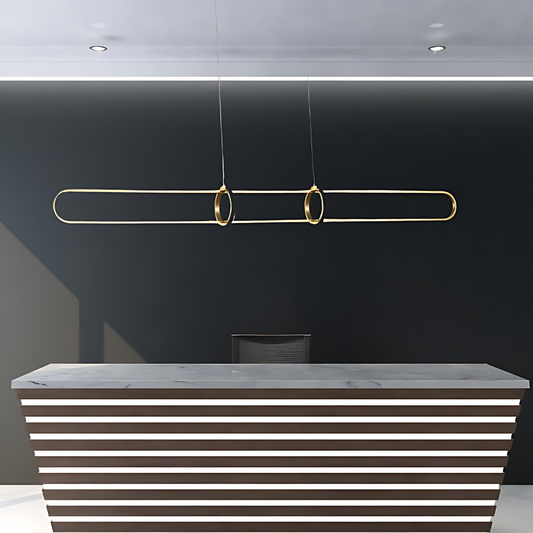 LEXINGTON Linear TriColour Selectable Brass LED Pendant