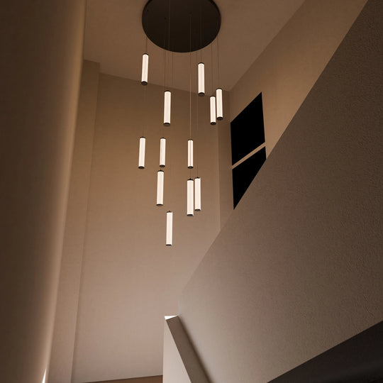 Calibo Charm Modern Fluted 3 Light Cluster Pendant