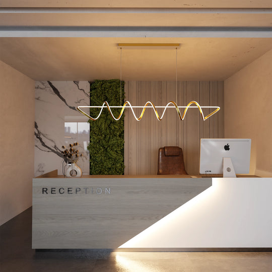 Calibo Bulbul Modern Spiral 1500mm LED Linear Pendant Light