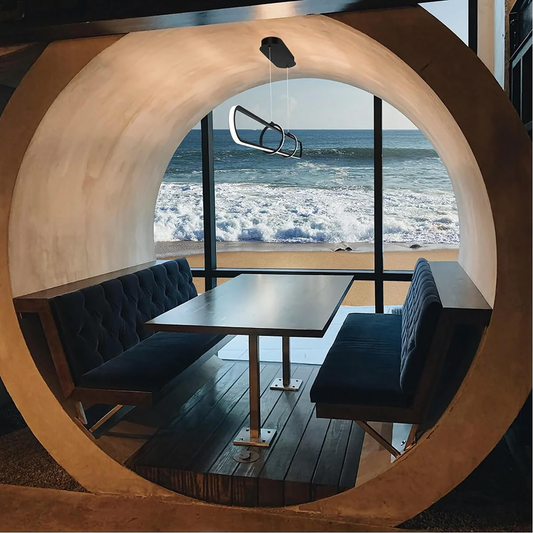 LEXINGTON Linear TriColour Selectable Matte Black LED Pendant