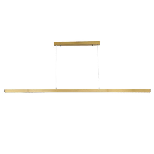 SHARD.1500 SATIN BRASS Linear Slimline TriColour LED Pendant