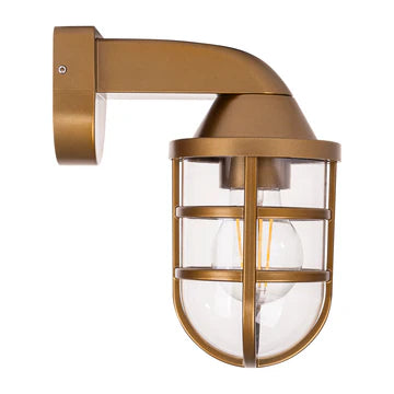 Marina Polycarbonate Brass Wall Light