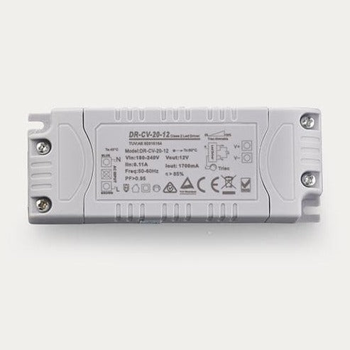 12 Volt DC 20W Dimmable Constant Voltage LED driver