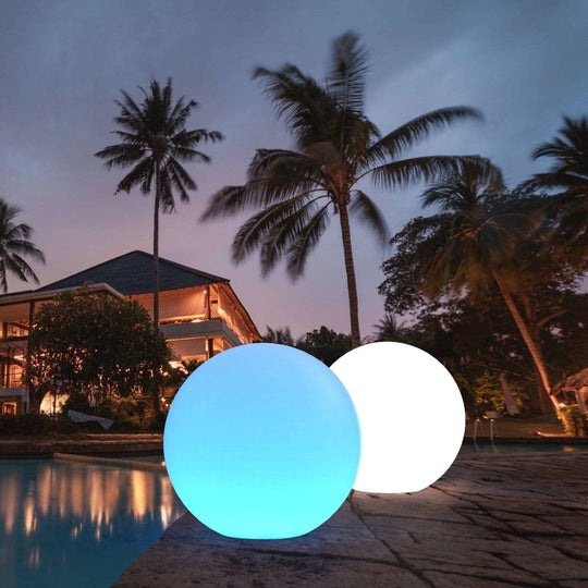 30CM OUTDOOR FULLMOON RGB LED Ball Light Solar & AC Charging W/REMOTE CONTROL IP65