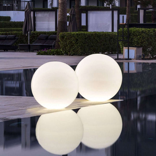 35CM OUTDOOR FULLMOON LED RGB Ball Light Solar & AC Charging W/REMOTE CONTROL IP65