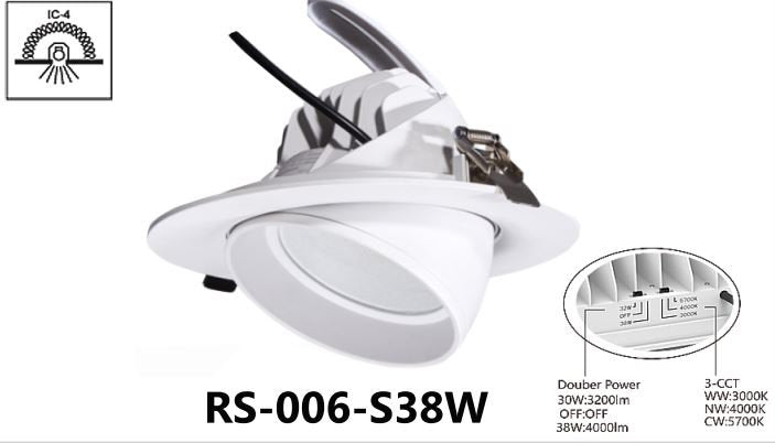 3A 38W LED ROUND SHOP LIGHT