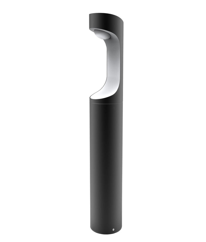 9w LED Bollard Light Black Medium
