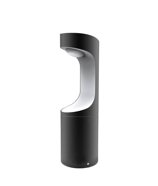 9w LED Bollard Light Black Short