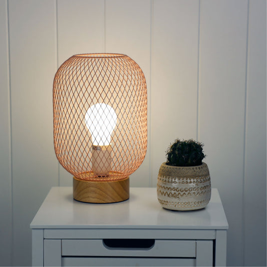 Tilda Mesh Table Lamp Pink