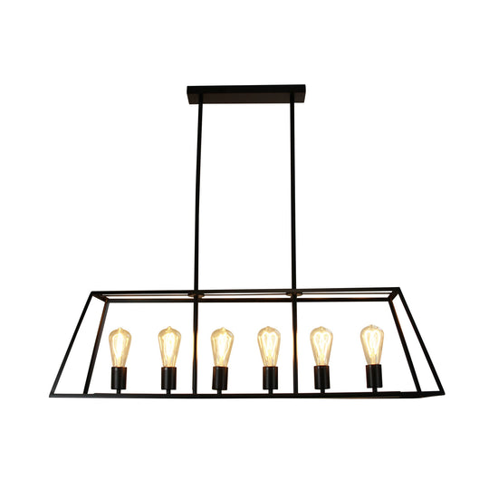 Southport 6 Light Pendant Black - SL66906BK