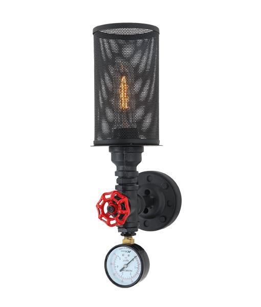 VENETO Black Iron Interior Surface Mounted 1 Light Wall Light - VENETO-W1