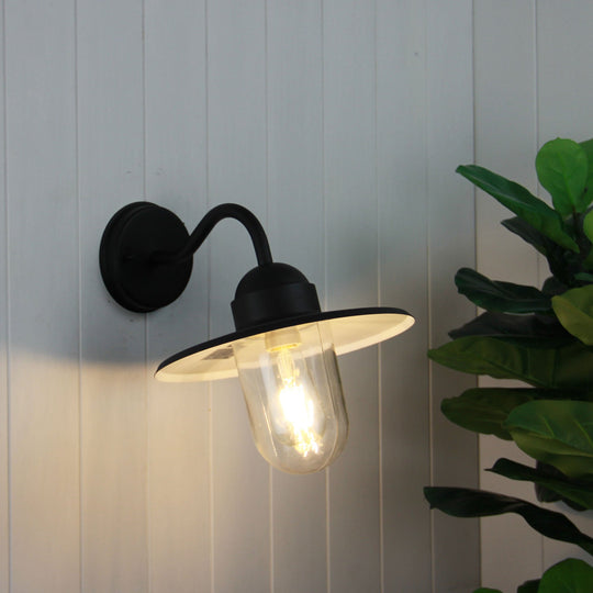 Alley 1 Light Wall Light Black - OL7880BK