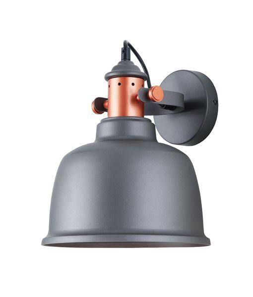 Alta Adjustable Wall Light Grey With Copper Hightlights - ALTA3W