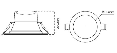 Atom led best sale downlight at9039