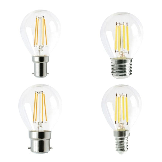 CLA Lighting - 4W LED Filament Fancy Round Dimmable Globe