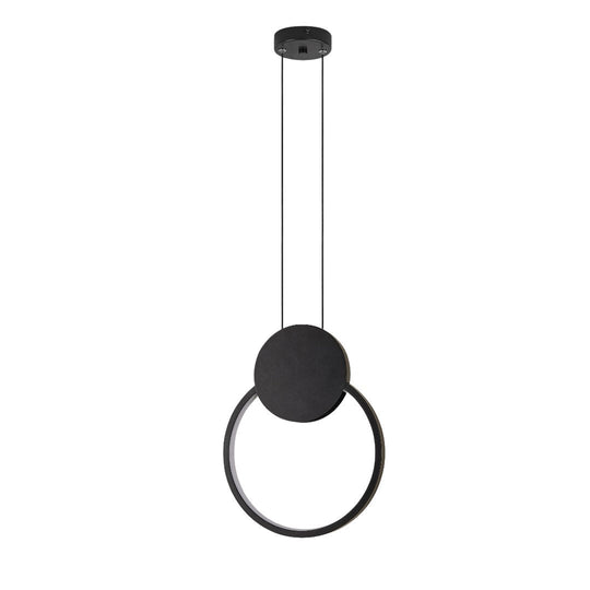 DALGATTI Matte Black 12W LED Pendant Light