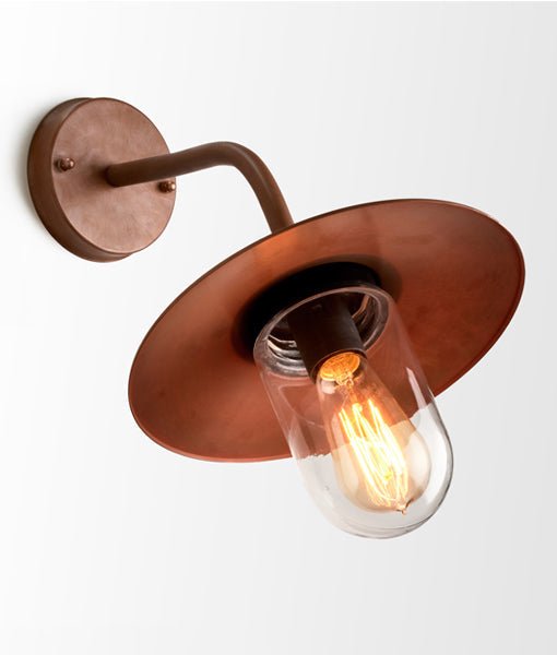 Deksel Aged Copper Exterior Wall Light IP54 - DEKSEL01