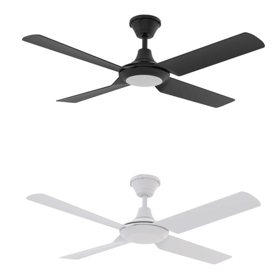 Domus FRESCO 4 Blade 52" DC IP66 Ceiling Fan with Switchable CCT LED Light