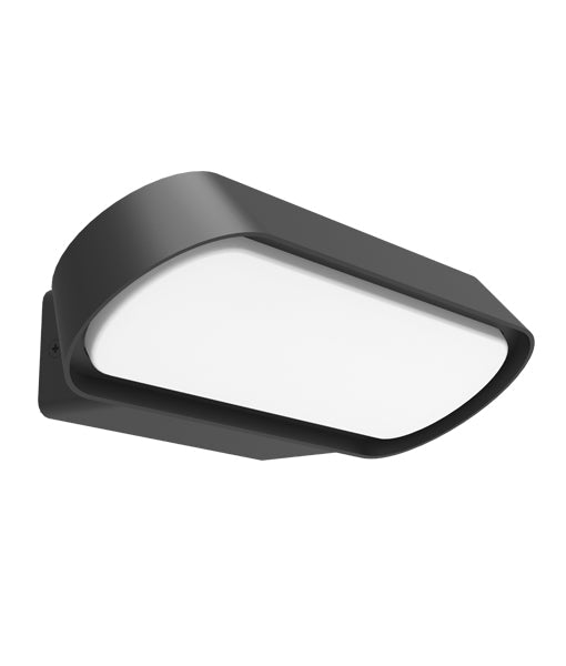 GLANS Exterior LED Surface Mounted Wall Light Dark Grey 13W 3000K IP65 - GLANS03