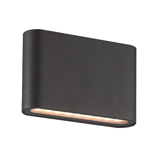 Hayden 12W Up/Down IP54 LED Wall Lamp Matt Black 240v
