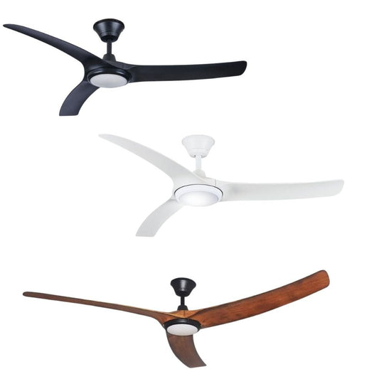 Hunter Pacific AQUA V2 - IP66 3 Blade 70" DC Ceiling Fan with LED Light