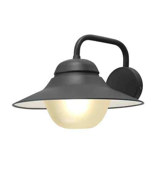 Black Exterior Wall Light with LED Tri-Colour option