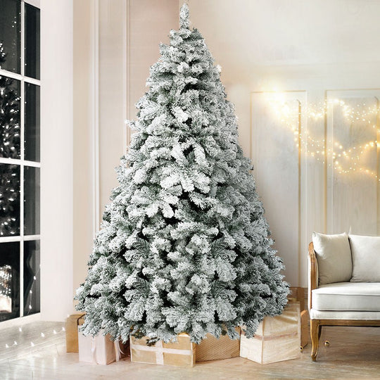 Christmas Tree 1.8M Xmas Trees Decorations Snowy 520 Tips