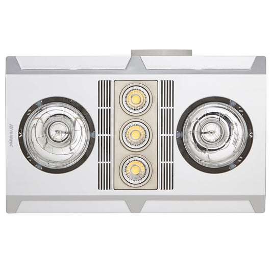 Martec Profile Plus II - 3 in 1 Bathroom Heater With Exhaust Fan And 3 LED Lights-Bathroom Heaters-Martec