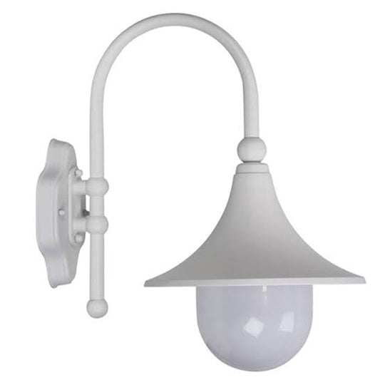 Moca Outdoor Wall Light White and Opal
