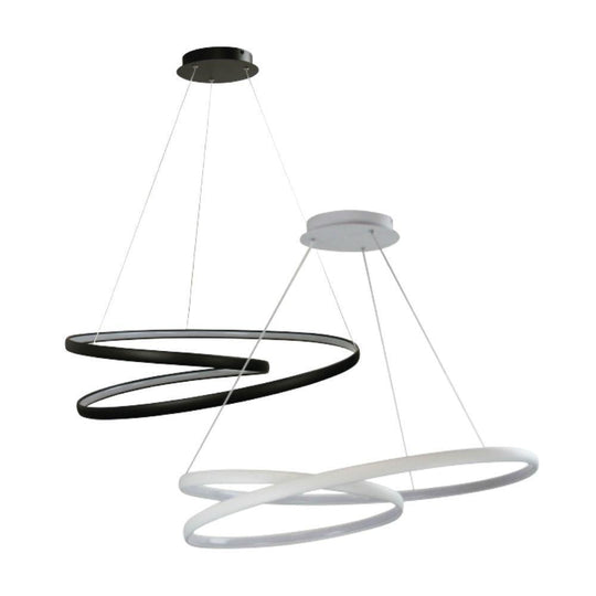 Oriel INFINITY - 50W Modern LED Spiral Ring Pendant - 3000K/4000K/5000K