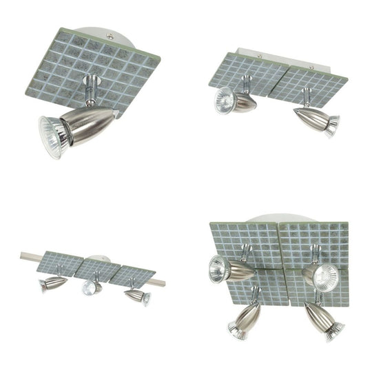 Oriel SLATE - 1/2/3/4 Light Tiled Resin Adjustable Spotlight