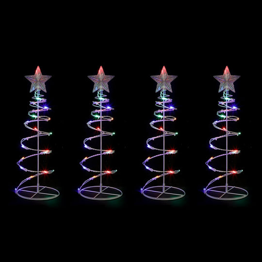 Dual Power Set of 4 Spiral Trees Path Light