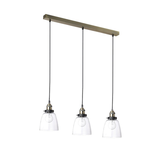 Rosa 3 Light Pendant Antique Brass - LL002PL106