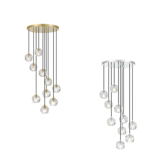 ZAHA - 30W Replaceable G9 LED 10 Light Pendant - 3000K
