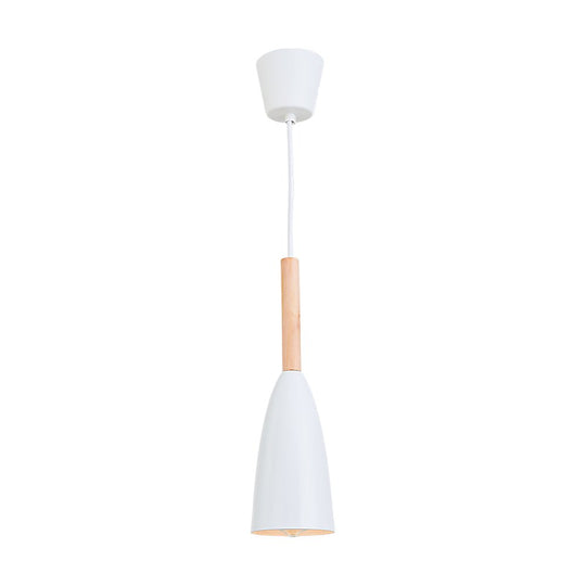 White & Wood Pendant Lighting