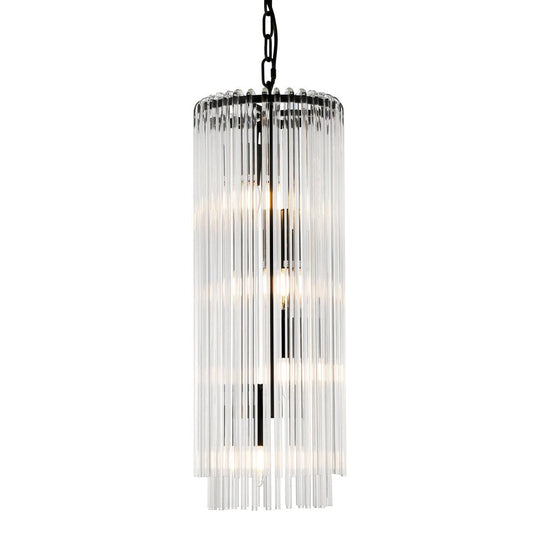 Cafe Lighting ZARA Black - 4 Light Long Pendant