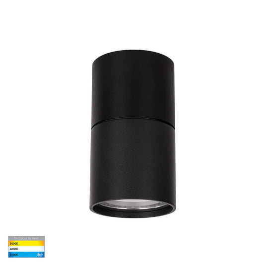 Nella Black 7w Surface Mounted LED Downlight with Extension
