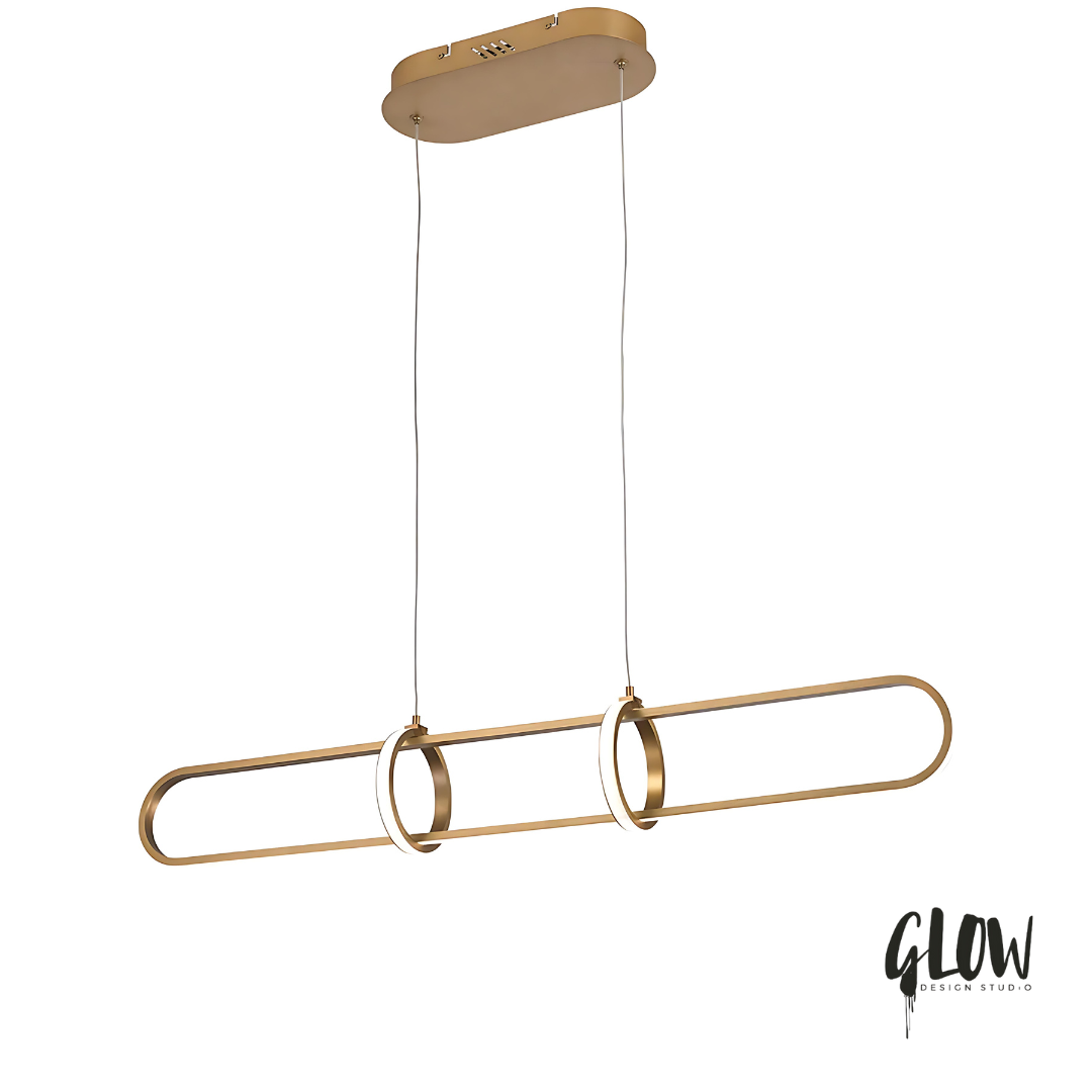 LEXINGTON Linear TriColour Selectable Brass LED Pendant