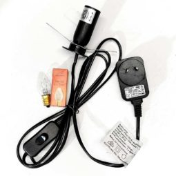 Pyramid Salt Lamp – Timber Base (12V-12W)