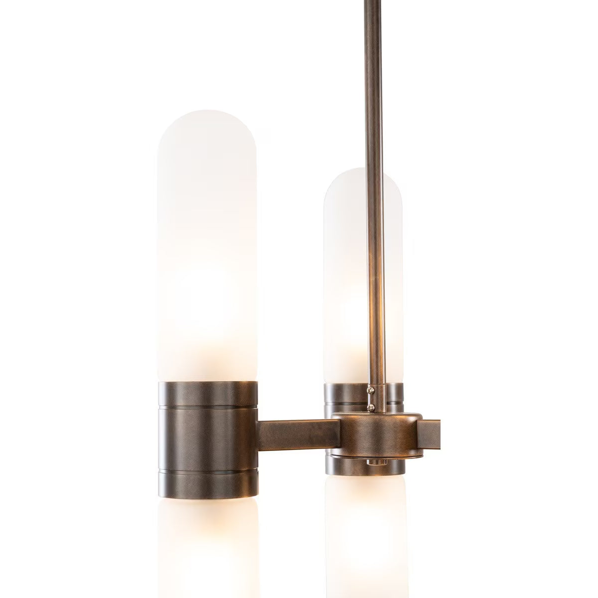 Hepburn 6 Light 3 Arm Pendant Antique Brass