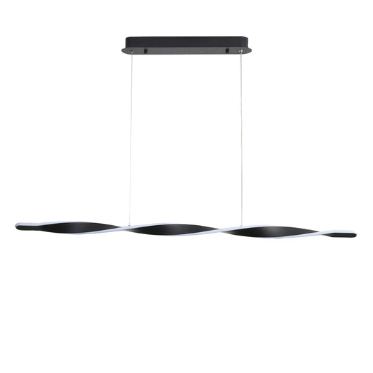 AEON Linear TriColour LED Pendant Black