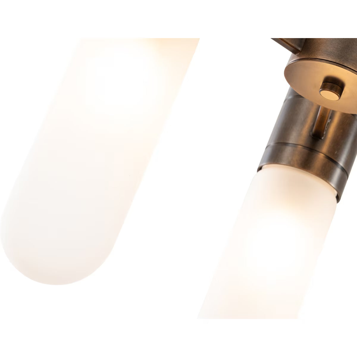 Hepburn 6 Light 3 Arm Pendant Antique Brass