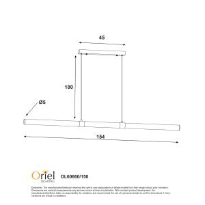 KALLITA BRONZE Linear Opal Matt TriColour LED Pendant