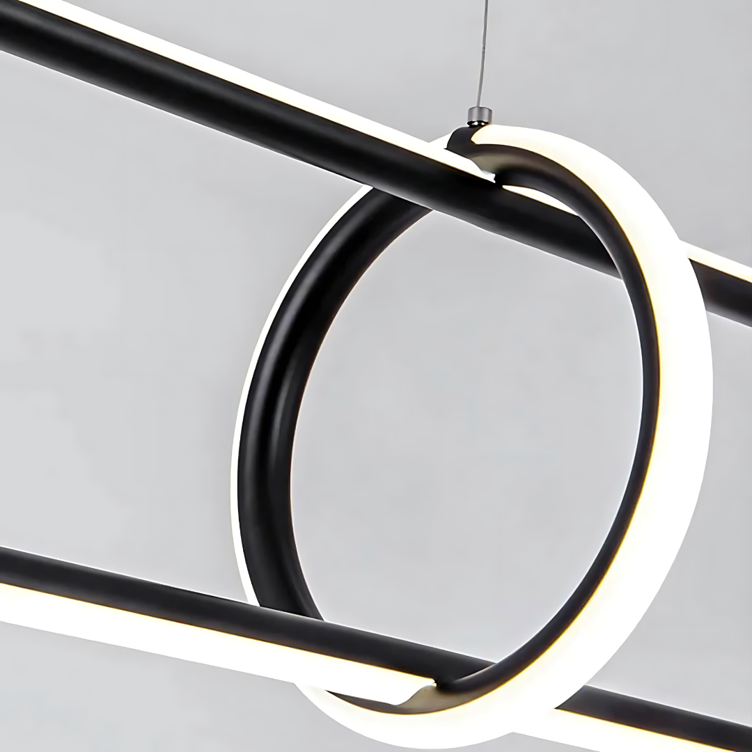 LEXINGTON Linear TriColour Selectable Matte Black LED Pendant