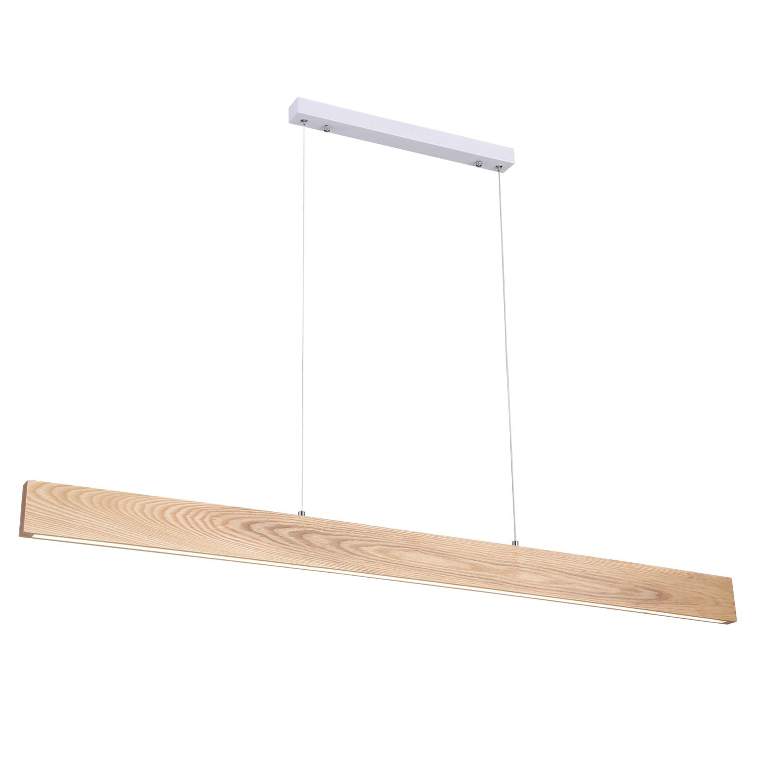 LANGTOFT Linear Ash Wood TriColour LED Pendant