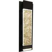 Calibo Coot Medium Rectangular Bubble Glass Weatherproof LED Exterior Wall Light photo 2