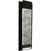 Calibo Coot Small Rectangular Bubble Glass Weatherproof LED Exterior Wall Light photo 3