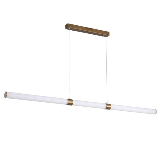 MAXWELL BRONZE Linear Ribbed TriColour LED Pendant