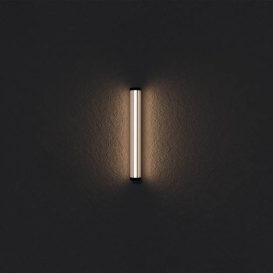 Calibo Junco Vertical Slimline Tubular 3CCT LED Exterior Wall Light