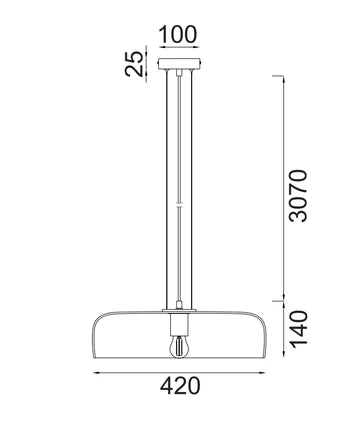 GELATINA: Interior Dome Glass with Brass Highlight Pendant Lights